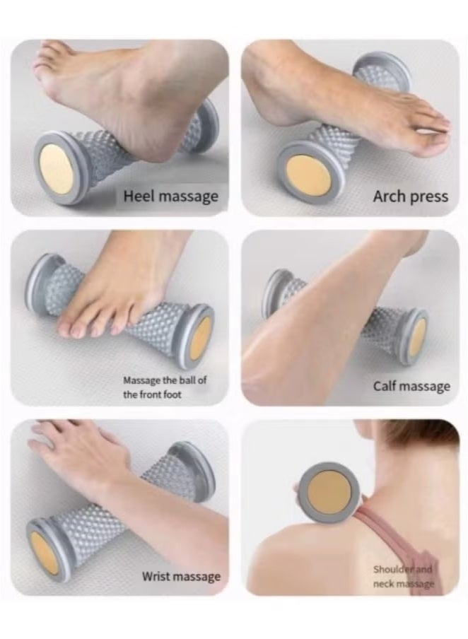 3PCS Foot And Hand Massage Roller With Spiky Massage Ball Grey - Image 2