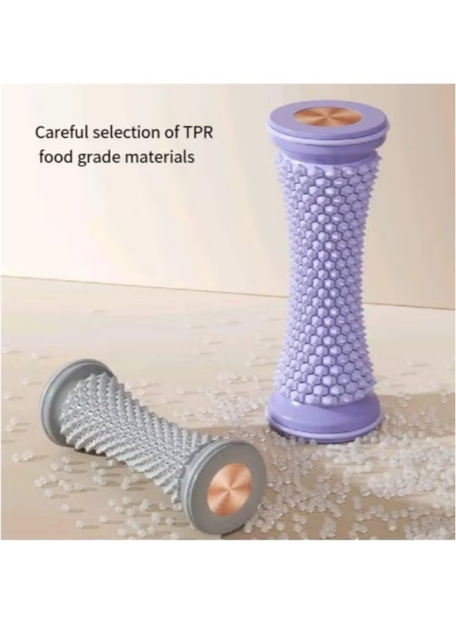 3PCS Foot And Hand Massage Roller With Spiky Massage Ball Grey - Image 4