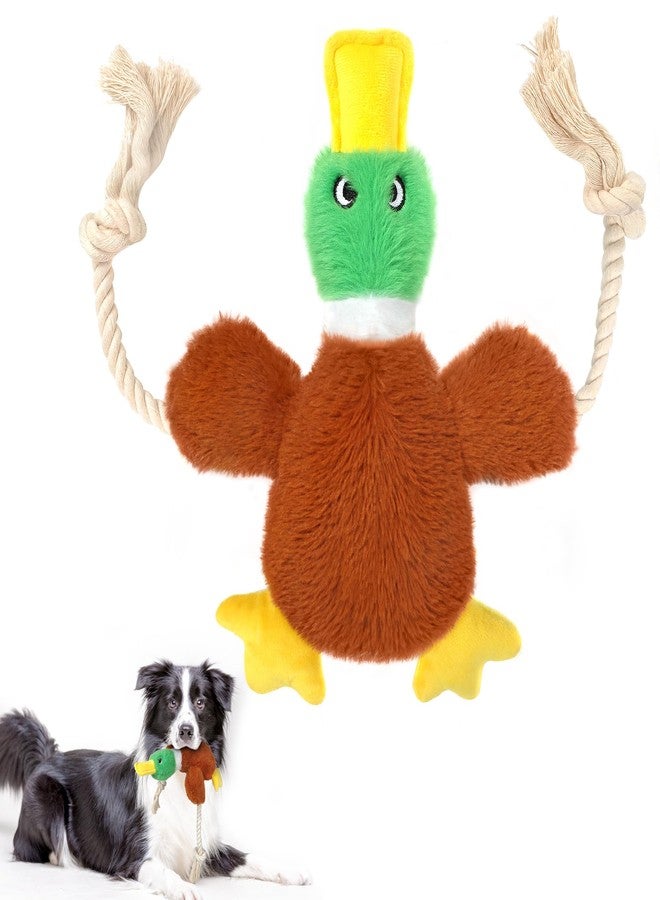 فيدا ألعاب فيدا على شكل بطة للكلاب التي تمضغ بقوة، ألعاب حبل تصدر صوتاً لإبقاء كلبك مشغولاً، لعبة شد الحبل على شكل بطة محشوة بحبل قطني طبيعي للجراء من السلالات الصغيرة والمتوسطة والكبيرة. - Image 1