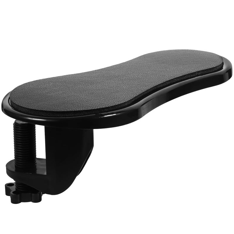 Ergonomic Rotatable Leather Computer Arm Rest Wrist Support for Office Gaming Desk - Image 2