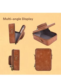 KASTWAVE Protective Case for Fujifilm Instax Mini EVO Camera Case, Retro PU Leather Protective Case for Mini EVO Instant Camera, High Capacity Cover with Removable Shoulder Strap, Vintage Brown  - Image 5