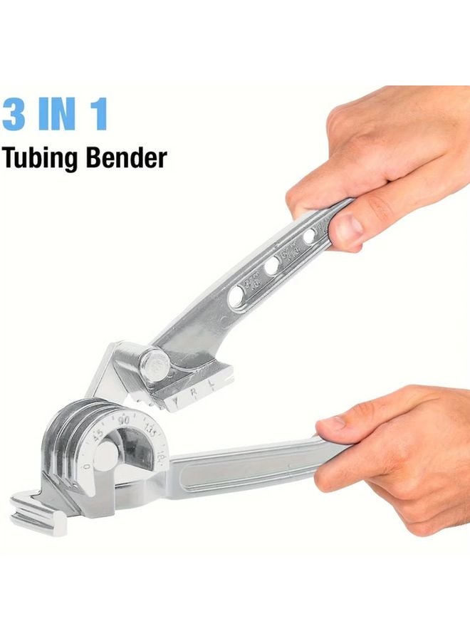 1pc 3 In 1 Tube Bender 180 Degree Aluminum Alloy Ratchet Tool For Copper Brass Aluminum Steel HVAC - Image 4