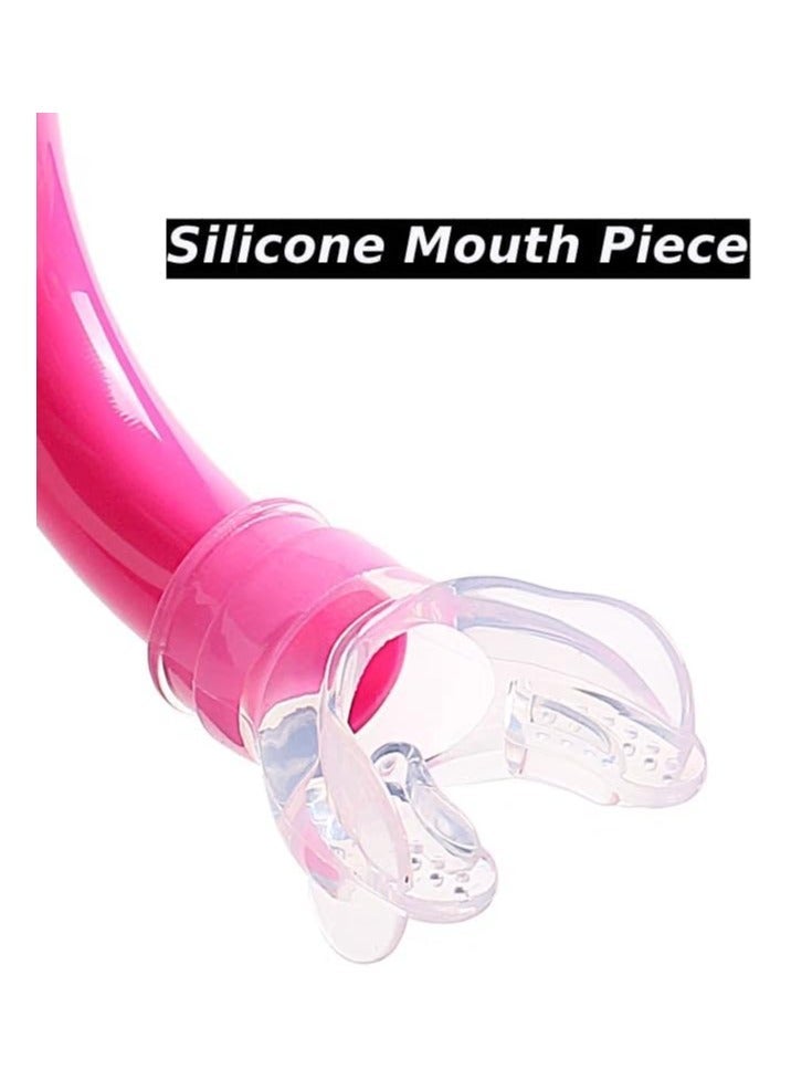 Front snorkel with silicone mouthpiece for swimming and diving (multi-colored) - Image 3
