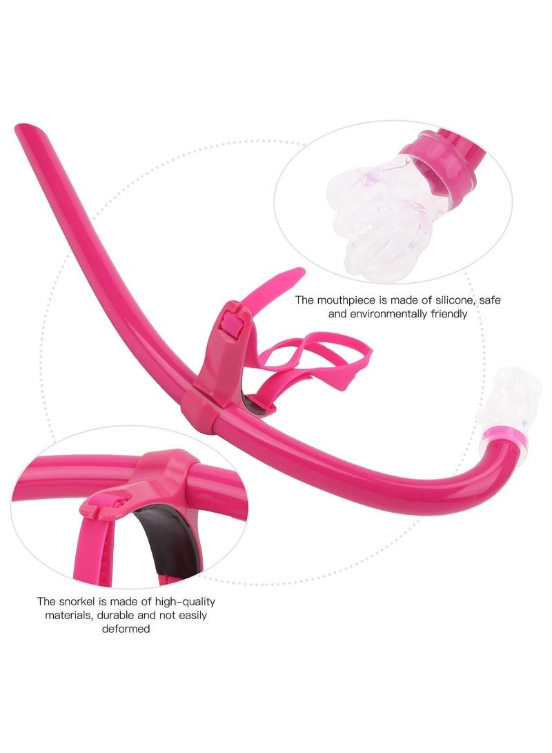 Front snorkel with silicone mouthpiece for swimming and diving (multi-colored) - Image 2