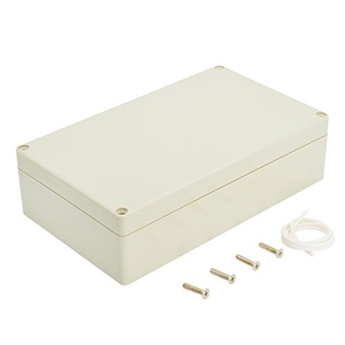 LeMotech Waterproof Dustproof IP65 ABS Plastic Junction Box Universal Electric Project Enclosure Pale Gray 7.9 x 4.7 x 2.2 inch (200 x 120 x 56 mm) - Image 1