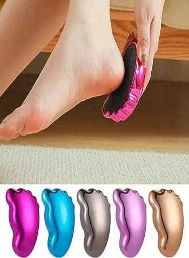 Foot Peeling and Dead Skin Remover - Stylish Foot Shape Design - This tool features a stylish foot shape and an effective exfoliating surface that helps you easily remove dead and rough skin, leaving you with silky smoothness. multicolor - Image 3