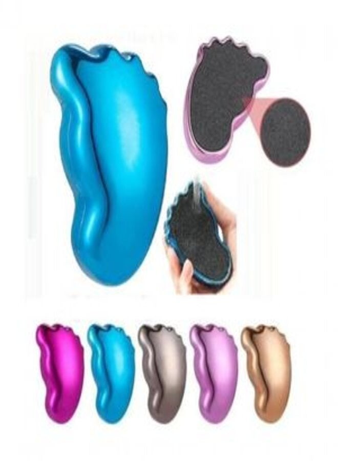 Foot Peeling and Dead Skin Remover - Stylish Foot Shape Design - This tool features a stylish foot shape and an effective exfoliating surface that helps you easily remove dead and rough skin, leaving you with silky smoothness. multicolor - Image 1