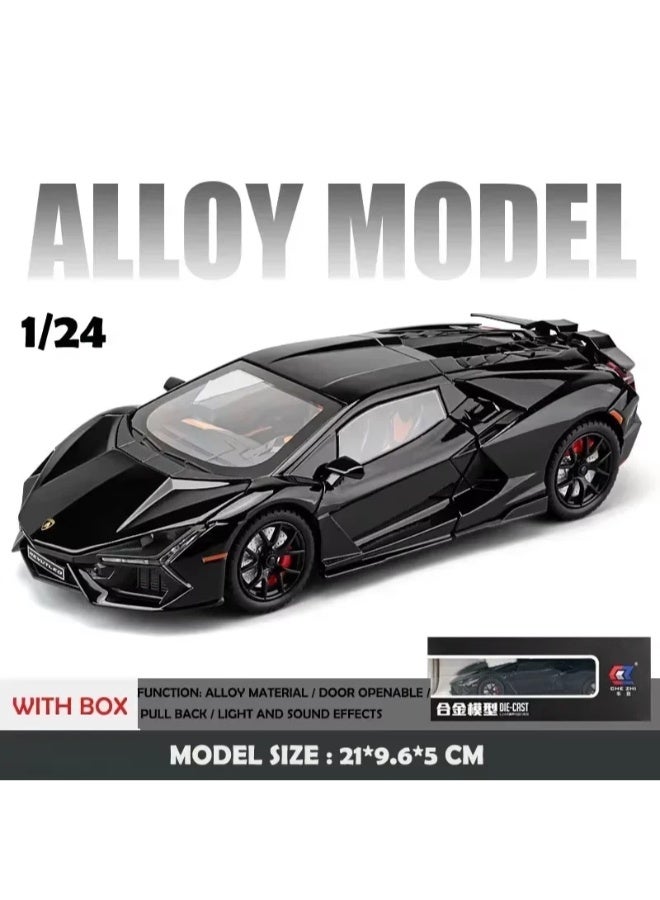 TOY GARDEN 1:24 Scale Simulation of Lamborghini Revuelto Diecast Toy Model with Sound & Light – Premium Alloy Car Gift for Kids & Collectors  - Image 3