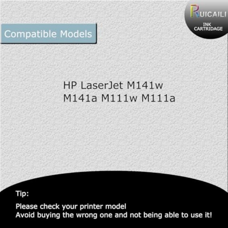 خرطوشة حبر متوافقة HP LaserJet M141w/M141a/M111w/M111a، 150A W1500A، أسود، عالي الإنتاجية، أداء موثوق - Image 2