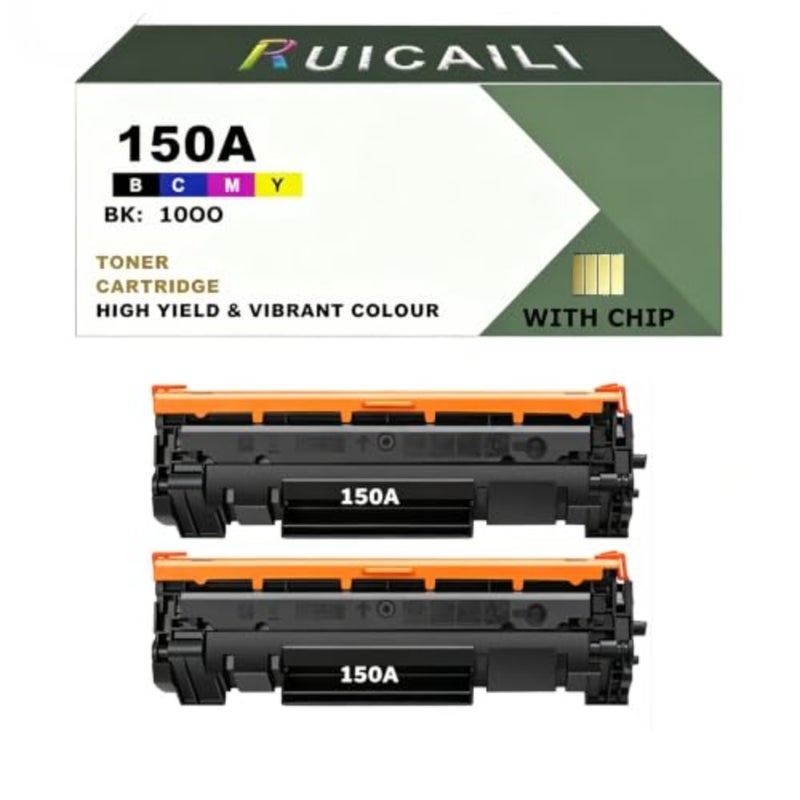 خرطوشة حبر متوافقة HP LaserJet M141w/M141a/M111w/M111a، 150A W1500A، أسود، عالي الإنتاجية، أداء موثوق - Image 1