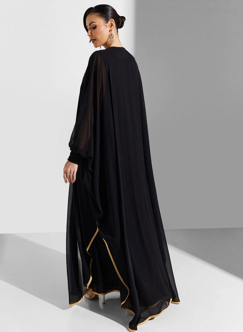 Khizana Shimmer Neck Kaftan - Image 2