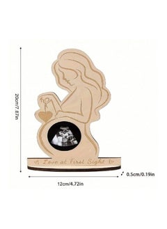 Generic Wooden Pregnant Woman Photo Frame - Unique Decoration for Baby Ultrasound  - Image 2
