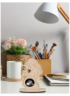 Generic Wooden Pregnant Woman Photo Frame - Unique Decoration for Baby Ultrasound  - Image 3