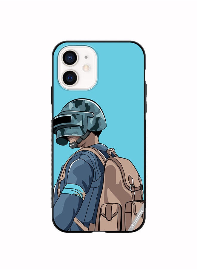 VR CREATIVE - Protective Case Cover For Apple iPhone 11 Helmet And In Military Uniform Design Multicolour - Image 1