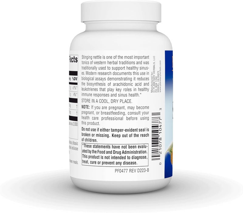 Planetary Herbals Freeze-Dried Stinging Nettle 420mg - 120 Tablets for Healthy Sinus Support - Image 3