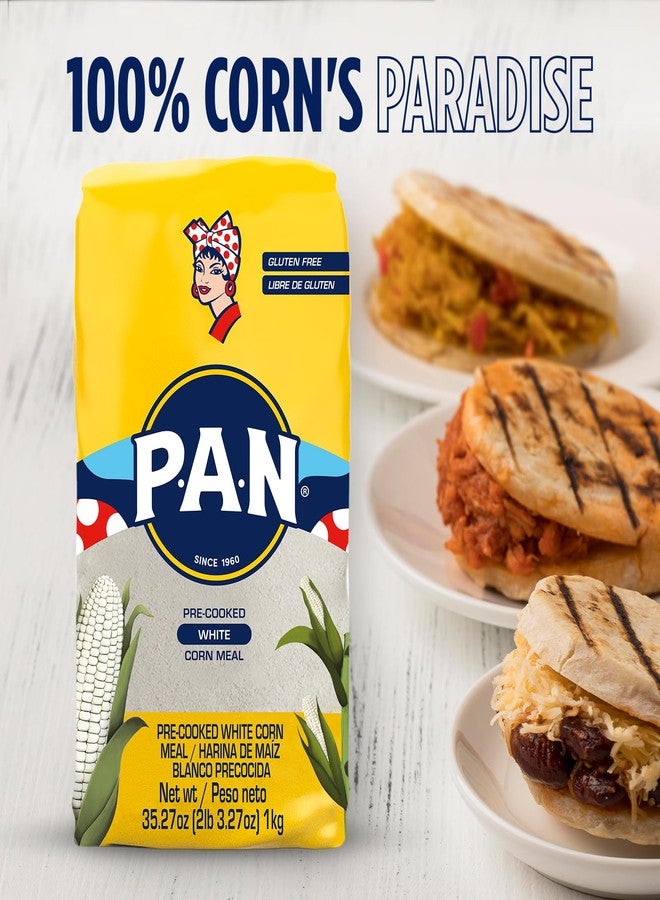 P.A.N. White Corn Meal – Pre-cooked Gluten Free and Kosher Flour for Arepas (2 lb 3.27 Oz / Pack of 1) - Image 4