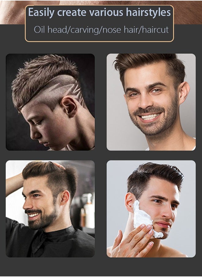 Luttec Cordless Professional Hair Clipper 5 in 1 Hair Trimmers Beard Trimmer ,Multifunctional Mens Grooming Kit for Beard Face Nose USB Rechargeable Electric Shaver Body Trimmer for Men with Storage Base  - Image 2