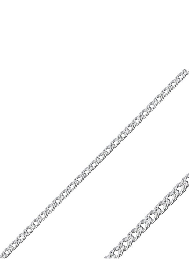 EMNON 925 Silver-925 Silver-925 Silver-100 Micron Rombo Chain Necklace-55cm-High-Quality Jewelry in UAE Dubai 100% Precious Metal Gift-EMNON98NE-CH02029 