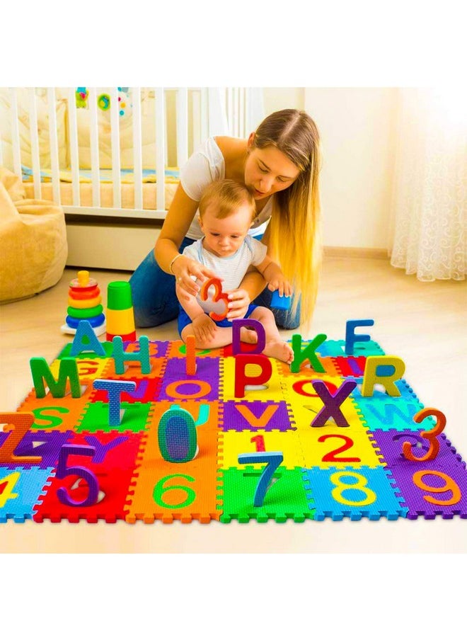 LUCID...We Build Relations LUCID...We Build Relations A-Z Alphabet & 0-9 Numbers Hindi Varnmala Mini Puzzle Foam Mat For Kids, Interlocking Learning Hindi Alphabet Puzzle Mats For Children (Hindi + English Combo)  - Image 4