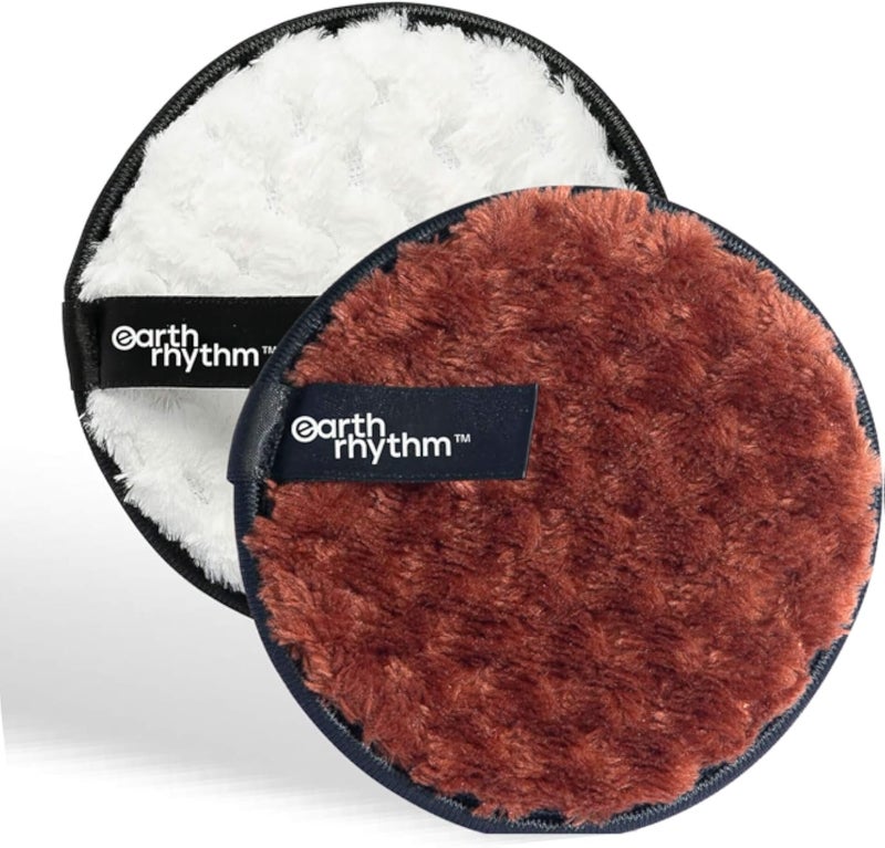 Earth Rhythm Reusable Multi-functional Makeup Removal Facial Cleansing Pads (Pack of 2)