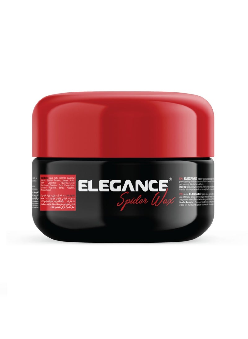 Elegance E-Series Spider Wax White 100ml – Strong Hold Hair Styling Wax, Matte Finish Texturizing Wax, Non Sticky Professional Hair Wax for Men, Long Lasting Hair Definition & Style Control - Image 1