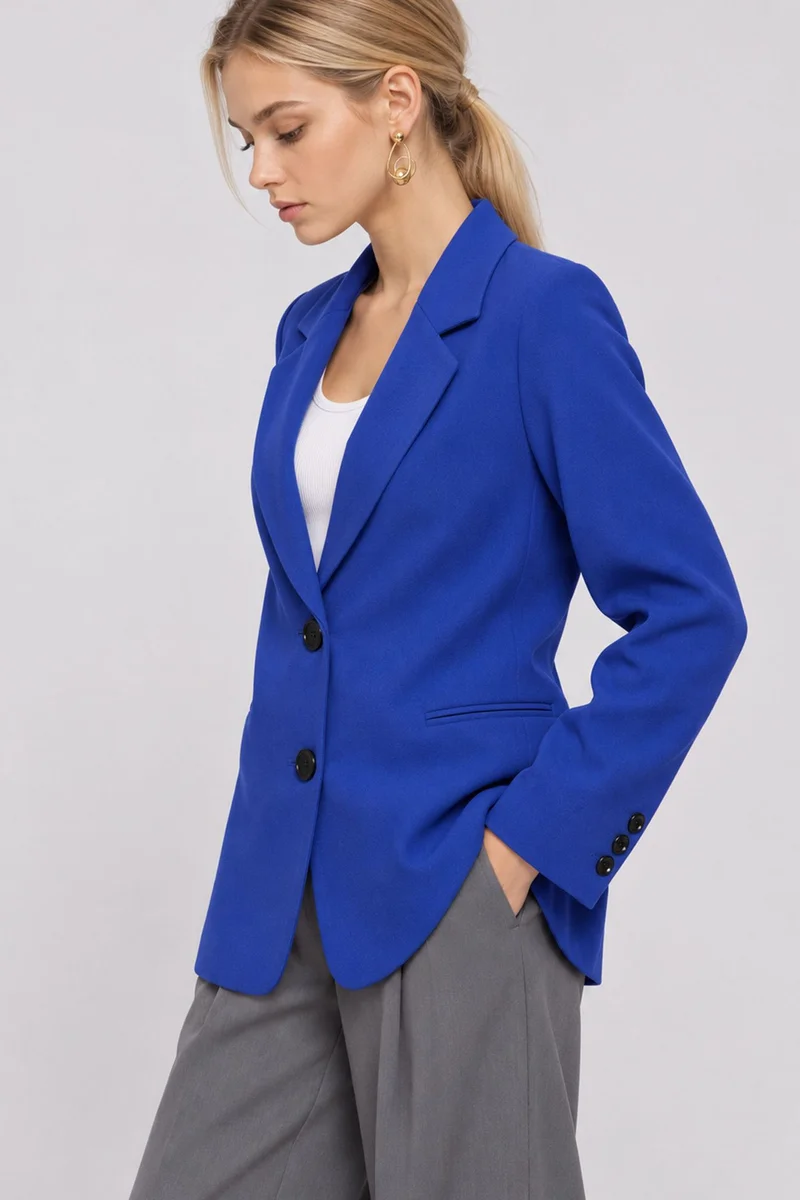 Happiness İstanbul Cobalt Blue ISTANBUL Women's Jacket for Women | Best Price UAE