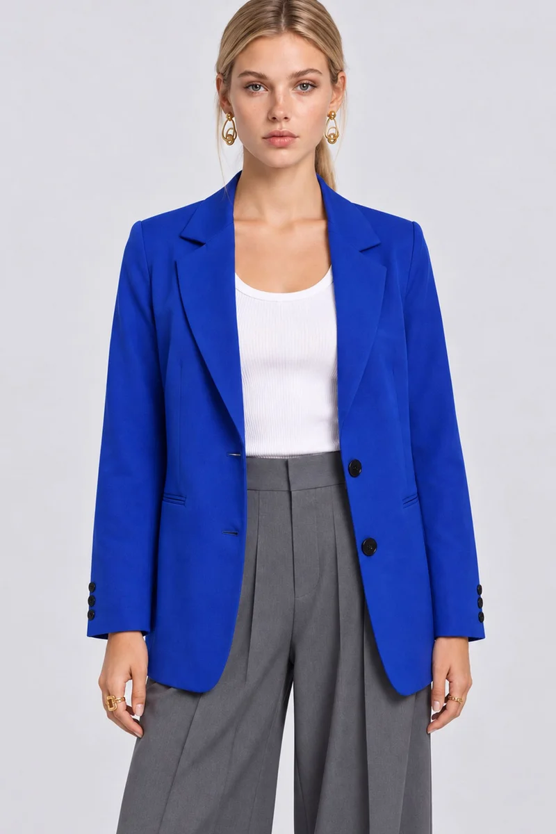 Happiness İstanbul Cobalt Blue ISTANBUL Women's Jacket for Women | Best Price UAE