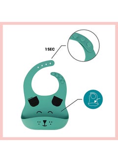 babymoov Learn Isy 4 Pieces Silicone Meal Set For Babies, Bpa Free And Dishwasher Safe , 15 - 24 Months – Blue Dog  - Image 3