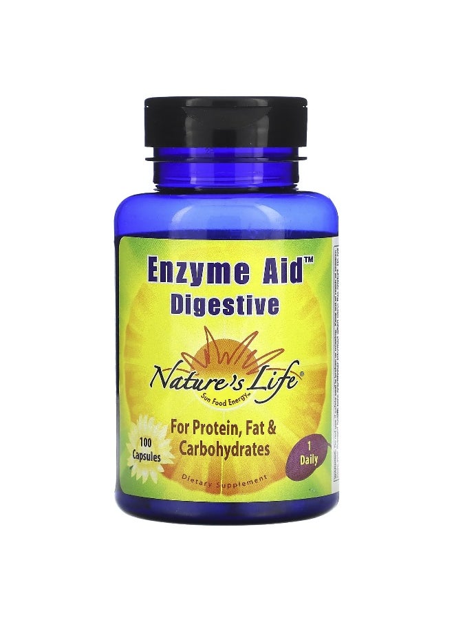 Nature's Life Nature's Life, Enzyme Aid, Digestive, 100 Capsules  - Image 1