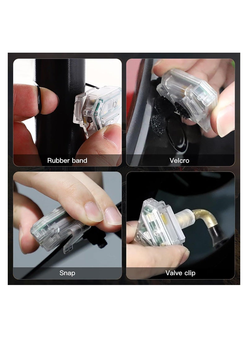 MUNTAQI Universal Strobe Drone Lights with 3 Color Emergency Flashing Warning, LED Valve Stem Lamp Covers for Cars, Motorcycles, Drones, Aircraft, and Bikes (2pcs) - Image 5