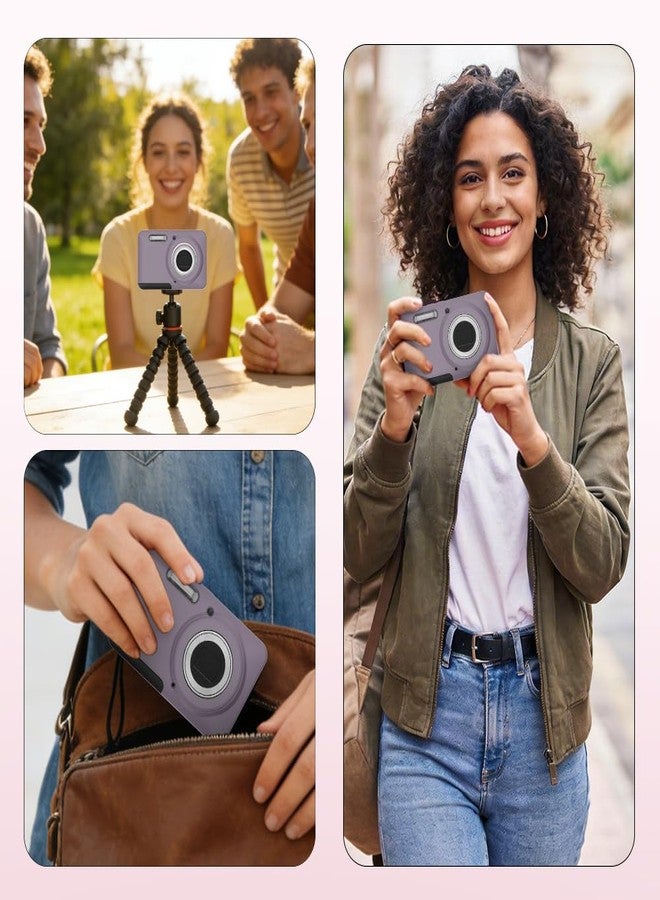 Tedubax Case for Kodak PIXPRO FZ55,FZ55 accessories,Soft Silicone Protective Case,Comes with 2 Screen Protectors and 1 Wrist Strap - Rose grey - Image 5