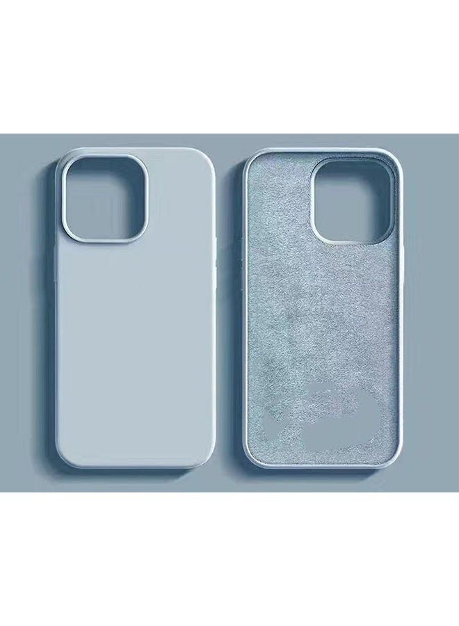 Silicone Case for iPhone 16 Pro Max 6.9 Inch, Liquid Gel Silky Soft Touch, Ultra Slim Shockproof Back Cover, Shock Absorbing Phone Cover with Full Protection, Blue - Image 5