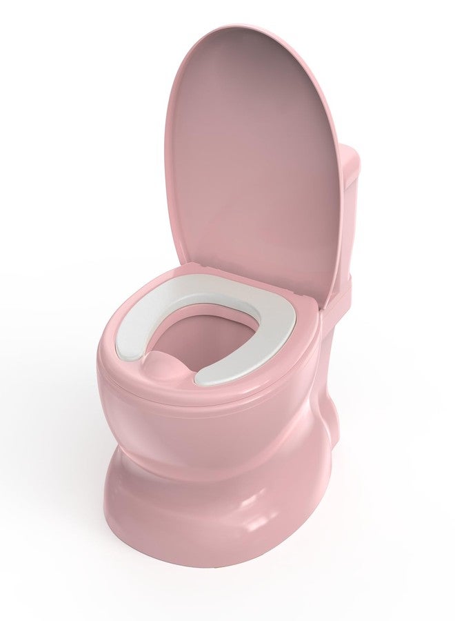 PipNest Realistic Potty Training Toilet - Flushing Sounds, Wipes Storage, Disposable Liners, Easy to Clean for Toddler Boys and Girls (Pink) - Image 1