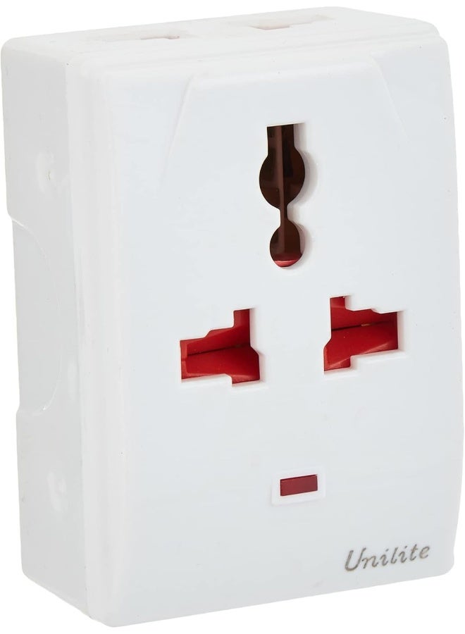 Unilite Multi Travel Adaptor Socket Uk Plug  - Image 1