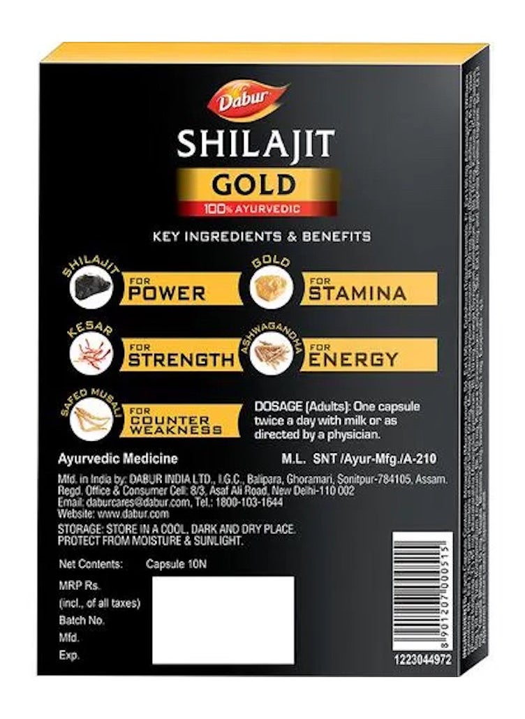 Dabur Shilajit Gold Capsules  - Image 4