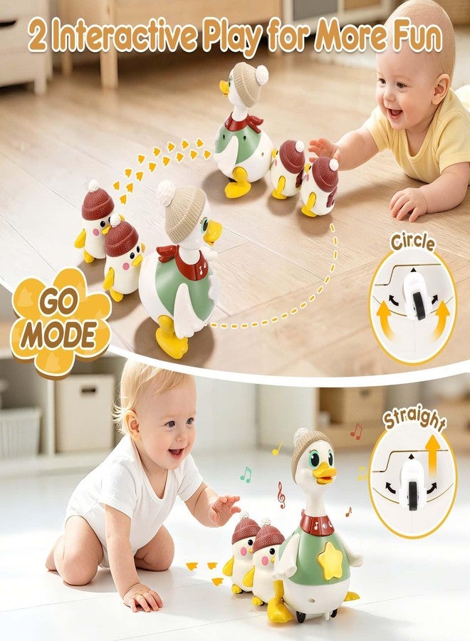 Yunaking Baby Toys 6-12 Months: Musical Tummy Time Duck Toy for Infant Babies 6 7 8 9 10 12 18 Month Old Interactive Newborn Baby Crawling Toys for Christmas Gift Stocking Stuffers for Boy Girl 1 Year Old - Image 3