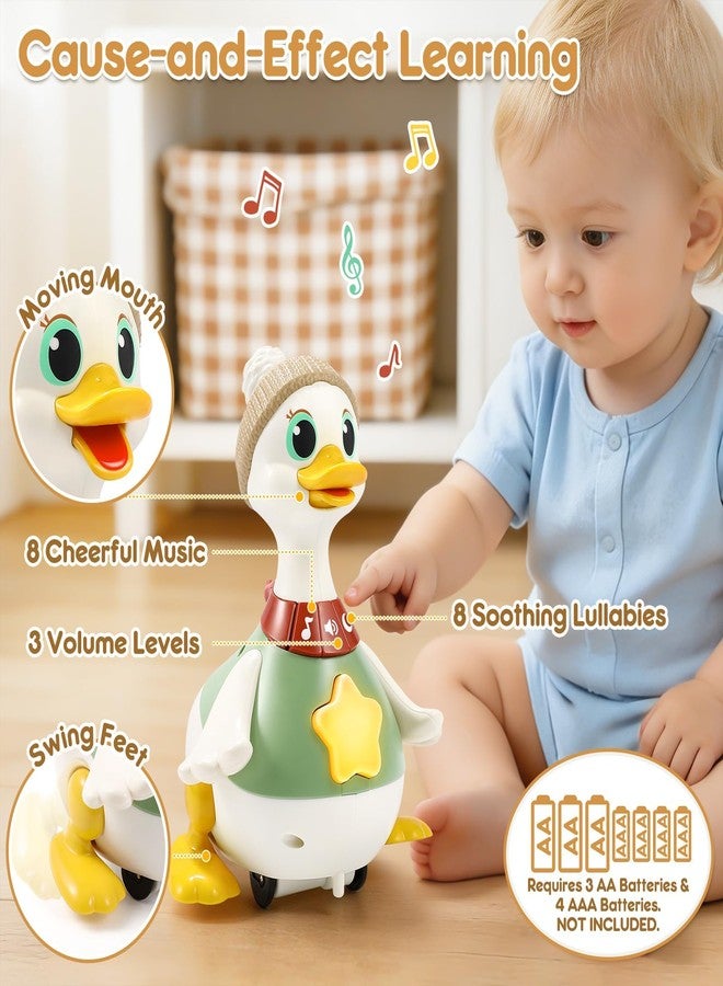 Yunaking Baby Toys 6-12 Months: Musical Tummy Time Duck Toy for Infant Babies 6 7 8 9 10 12 18 Month Old Interactive Newborn Baby Crawling Toys for Christmas Gift Stocking Stuffers for Boy Girl 1 Year Old - Image 4