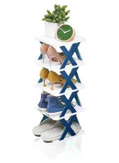 Spaceshoop Multi layer space-saving plastic shoe rack 5 layers multi colour  - Image 4