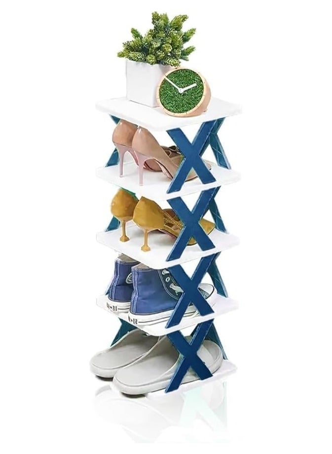 Spaceshoop - Multi layer space-saving plastic shoe rack 5 layers multi colour - Image 1