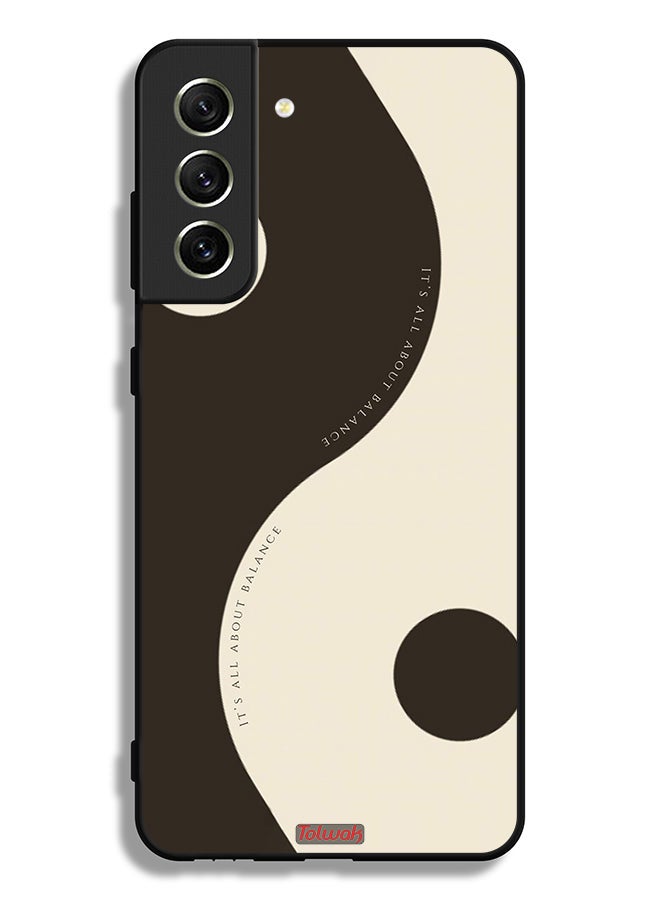 Tolwak Samsung Galaxy S21 FE 5G Protective Case Cover Its All About Balance - Image 3