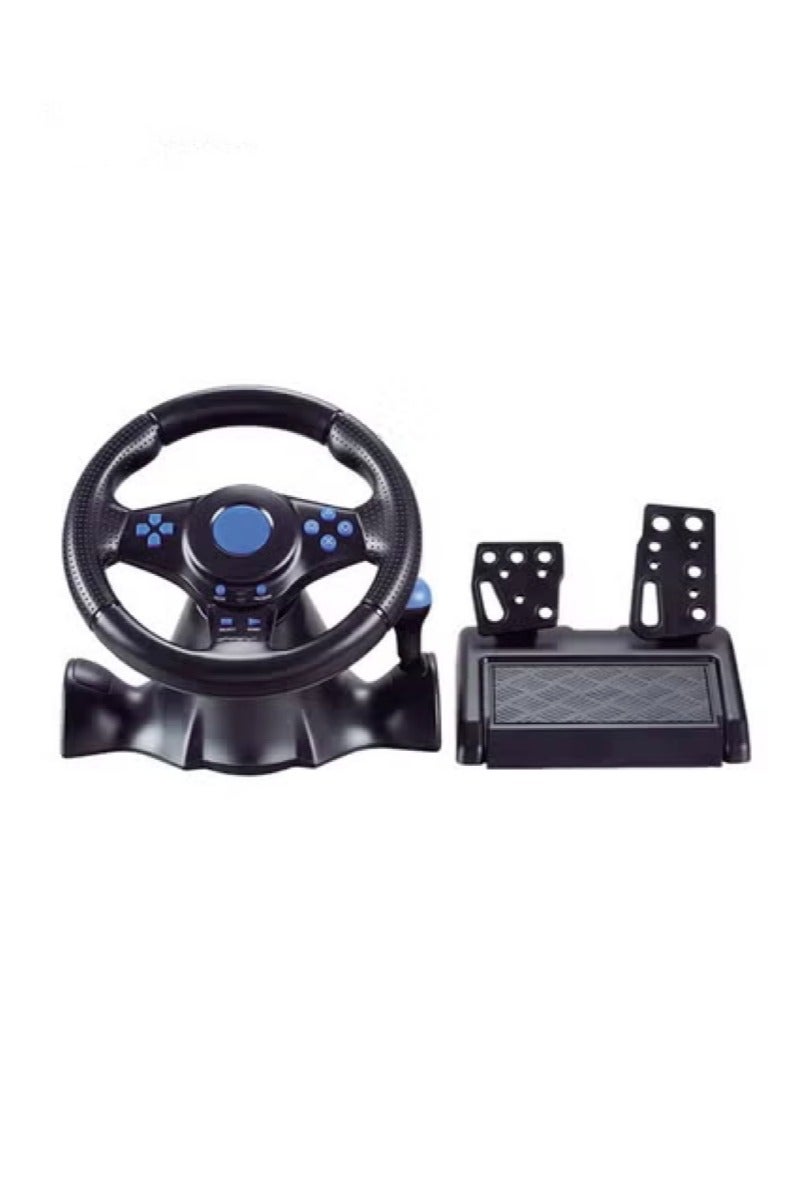 7-in-1 Game Racing Steering Wheel and Pedals for Switch/ps4/ps3/pc/Xbox 360/Xbox One/Android, 180 Degree Driving Force Sim Game Steering Wheel, Responsive Driving Design - Image 1