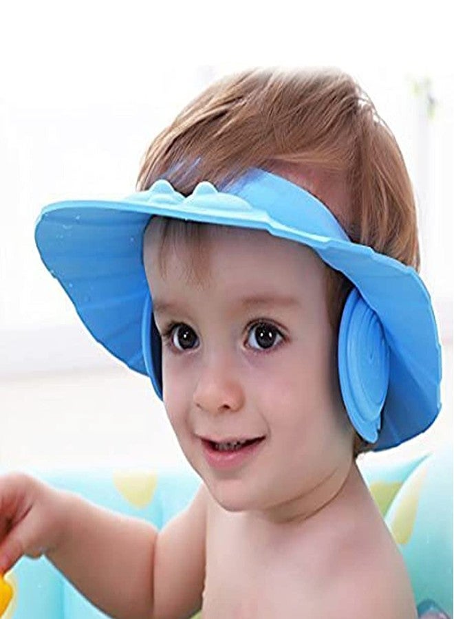 AUF baby shower caps Adjustable Safe Soft Bathing Baby Shower Children, Baby Bath Cap Shower Protection For Eyes And Ear, Bathing Baby Shower Cap, Baby bath Cap, Baby Shower Cap (pack of 1) (Yellow) - Image 3