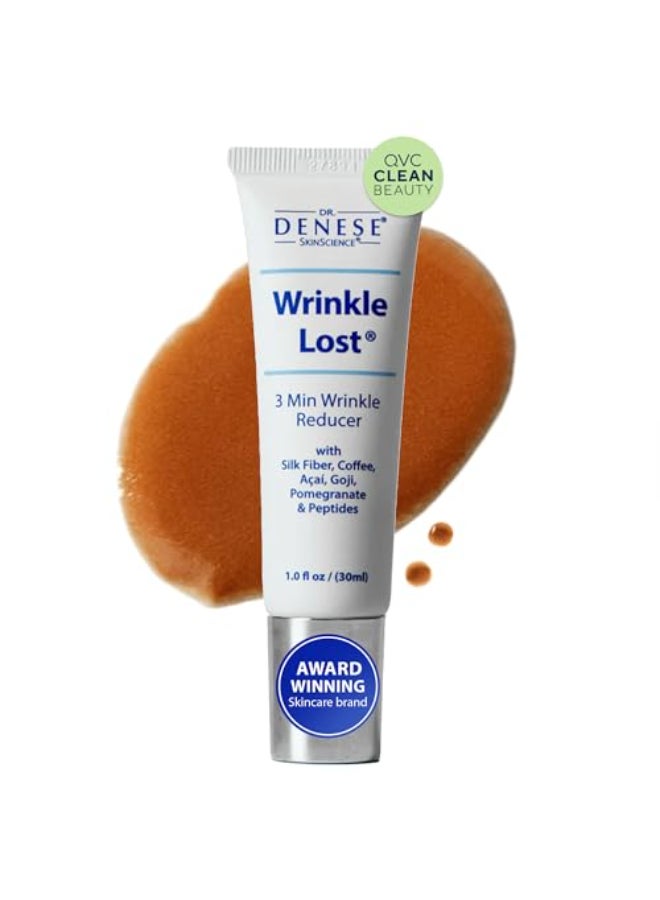 Dr. Denese Dr Denese Wrinkle Lost Line Reducer 1 oz Hydrating Serum with Silk Protein Fiber Technology for a Smoother Appearance Lightweight Daily Formula for All Skin Types and Mature Skin Care - Image 1