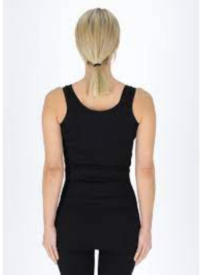 طقم مكون من قطعتين للنساء من القطن الناعم المضلع القابل للتمدد وسروال ضيق قصير يناسب مقاس صغير ومتوسط ​​T-108 - Image 2