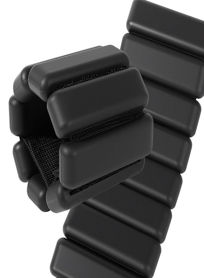 Spectent Ankle & Wrist Weights for Women – Adjustable Silicone Wrist & Ankle Weights, Wearable Arm/Leg Set for Pilates, Yoga, Walking & Strength Training (1lbs Pair Black) - Image 1