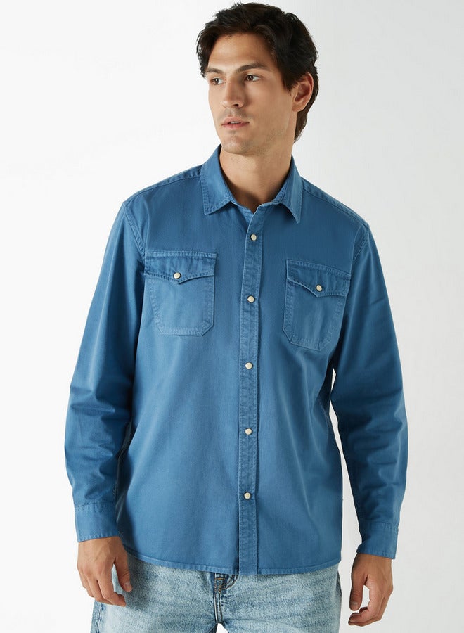 Ecko Unltd. Ecko Unltd Solid Shirt with Pockets - Image 1