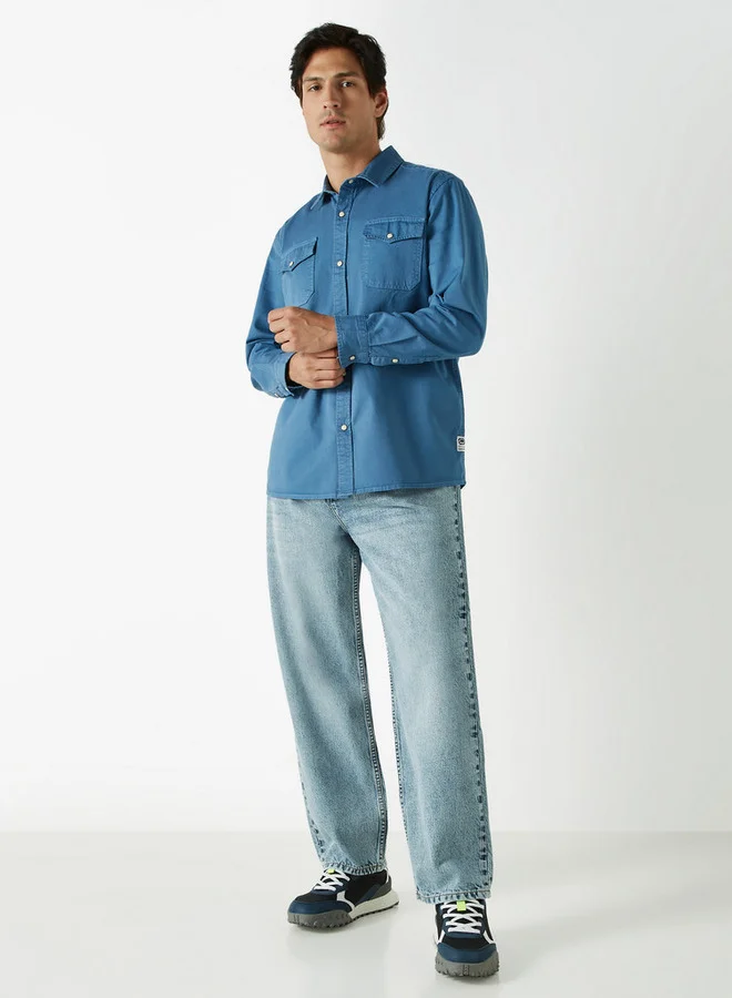 Ecko Unltd. Ecko Unltd Solid Shirt with Pockets