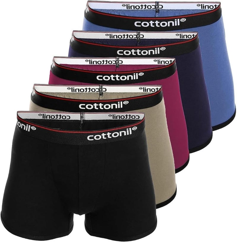 كوتونيل مجموعة Cottonil من 6 قطع من ملابس البوكسر متعددة الألوان – الحجم XXL - Image 2