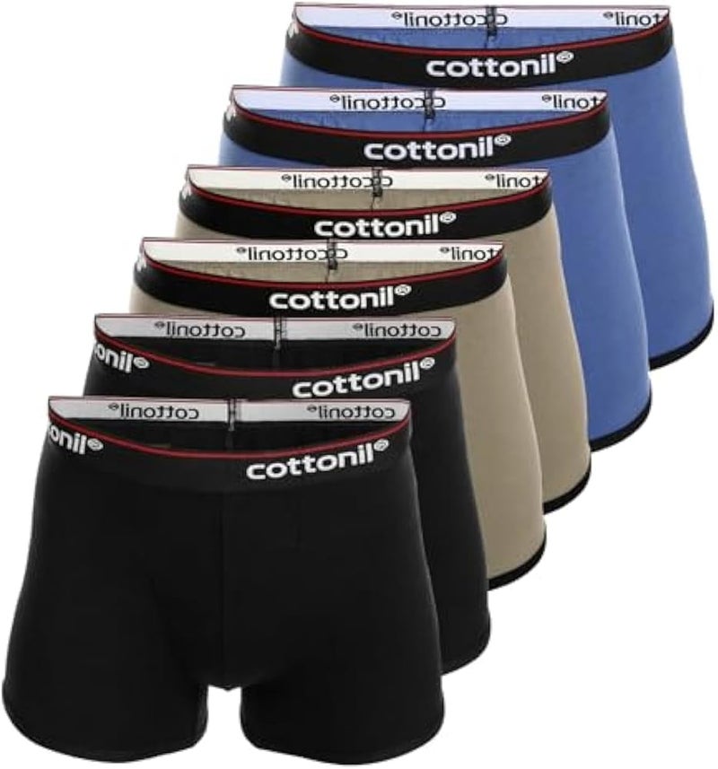 كوتونيل مجموعة Cottonil من 6 قطع من ملابس البوكسر متعددة الألوان – الحجم XXL - Image 3