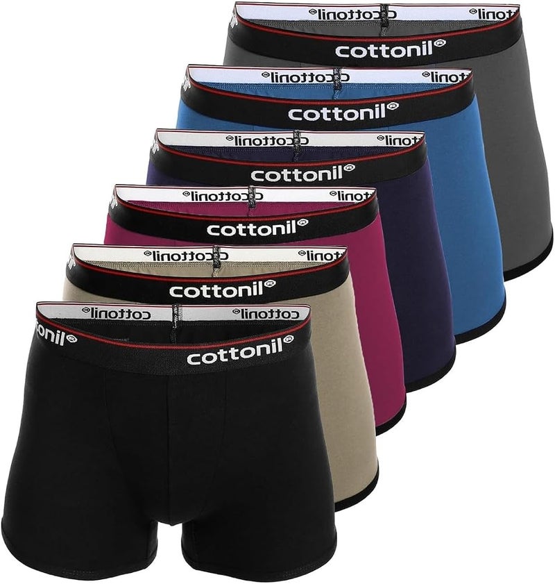 كوتونيل مجموعة Cottonil من 6 قطع من ملابس البوكسر متعددة الألوان – الحجم XXL - Image 1